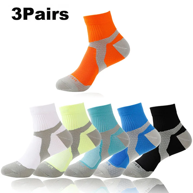 

1/2/3 Pairs Nurse Professional Marathon Running Sock Sports Fitness Thickened Cushioned Short Tube Low Cut Boat Ankle Socks