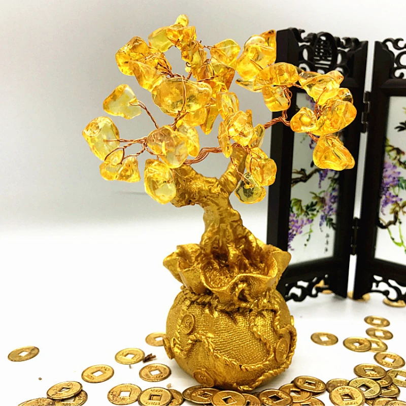 Feng Shui Citrine Money Tree Lucky Tree Resin Topaz Fortune Cash Wealth Luck Tree Treasure Handicraft Home Wine Cabinet Decor
Feng Shui Citrine Money Tree Lucky Tree Resin Topaz Fortune Cash Wealth Luck Tree Treasure Handicraft Home Wine Cabinet Decor