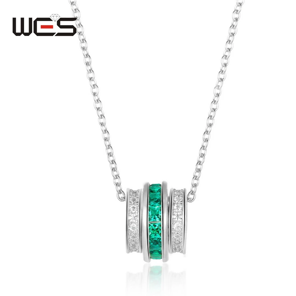 WES 925 Sterling Silver Necklace for Women Growing Emerald Party Wedding Engagement Anniversary Fashion Gifts Fine Jewelry
WES 925 Sterling Silver Necklace for Women Growing Emerald Party Wedding Engagement Anniversary Fashion Gifts Fine Jewelry