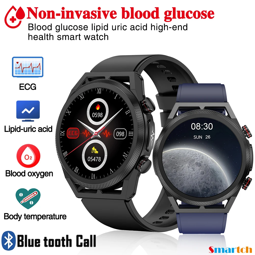 Blue Tooth Call ECG BLood Fat Health Smart Watch Blood Sugar Bracelet Men Women Sport Temperature Waterproof Music Smartwatch
Blue Tooth Call ECG BLood Fat Health Smart Watch Blood Sugar Bracelet Men Women Sport Temperature Waterproof Music Smartwatch