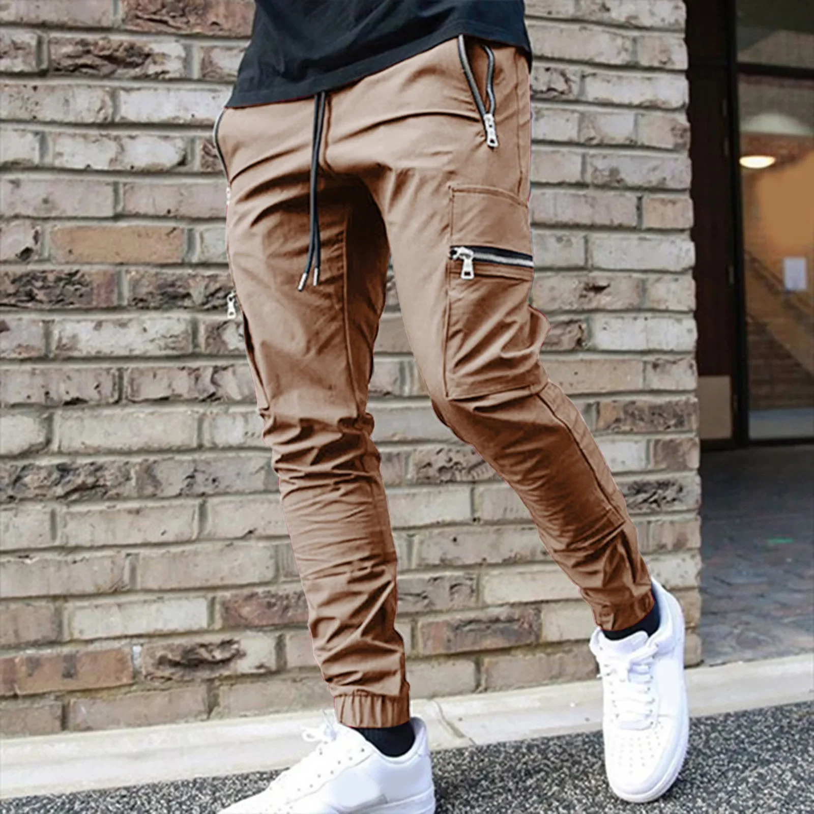 

Casual Cargo Pants Men 2023 Hip Hop Streetwear Jogger Pant Fashion Trousers Multi-Pocket Casual Joggers Sweatpants Men Pants