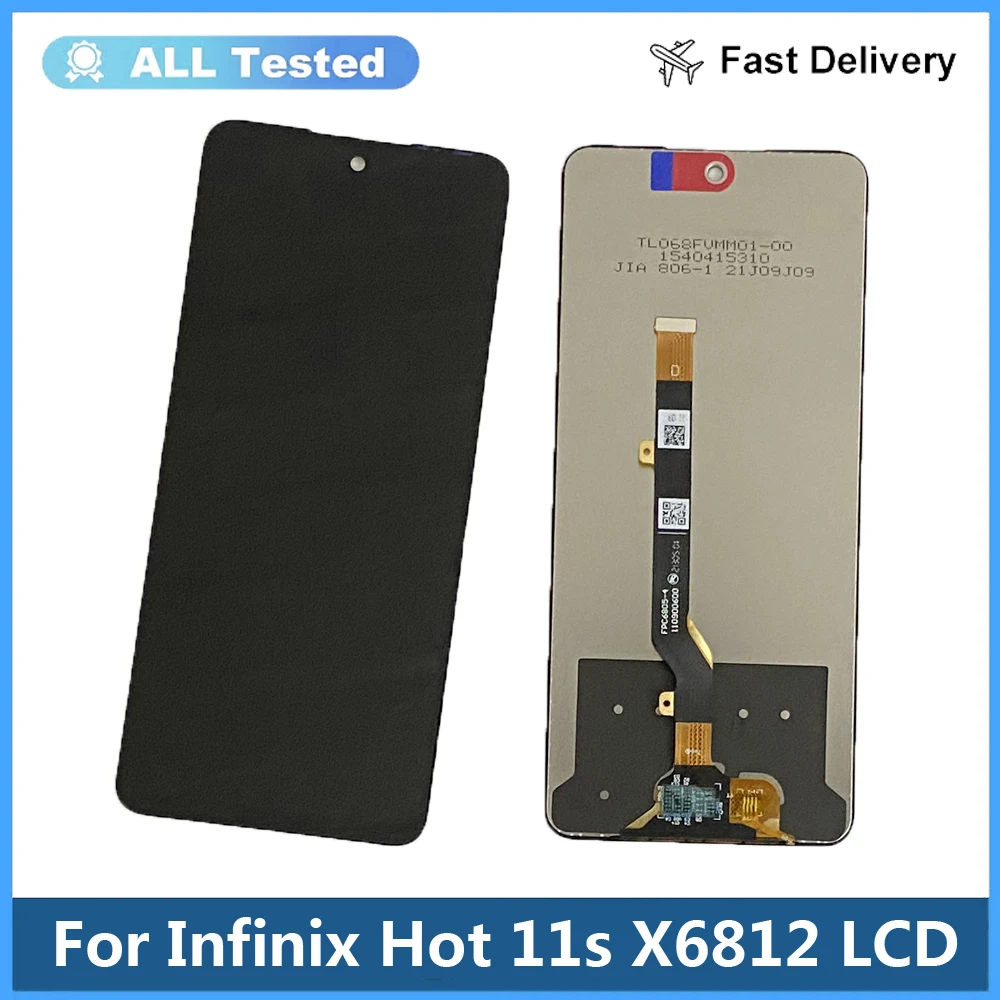 

6.78'' Tested For Infinix Hot 11s X6812 LCD Display Touch Screen Digitizer Assembly For Infinix Hot 11s NFC X6812B LCD Sensor