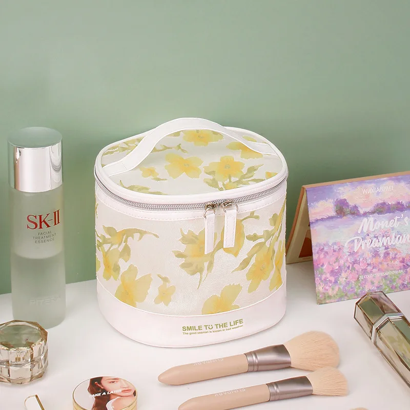 Portable Cylinder Cosmetic Bag PU Fashion Large Capacity Waterproof Travel Storage Bag Toiletries Storage Bag
Portable Cylinder Cosmetic Bag PU Fashion Large Capacity Waterproof Travel Storage Bag Toiletries Storage Bag