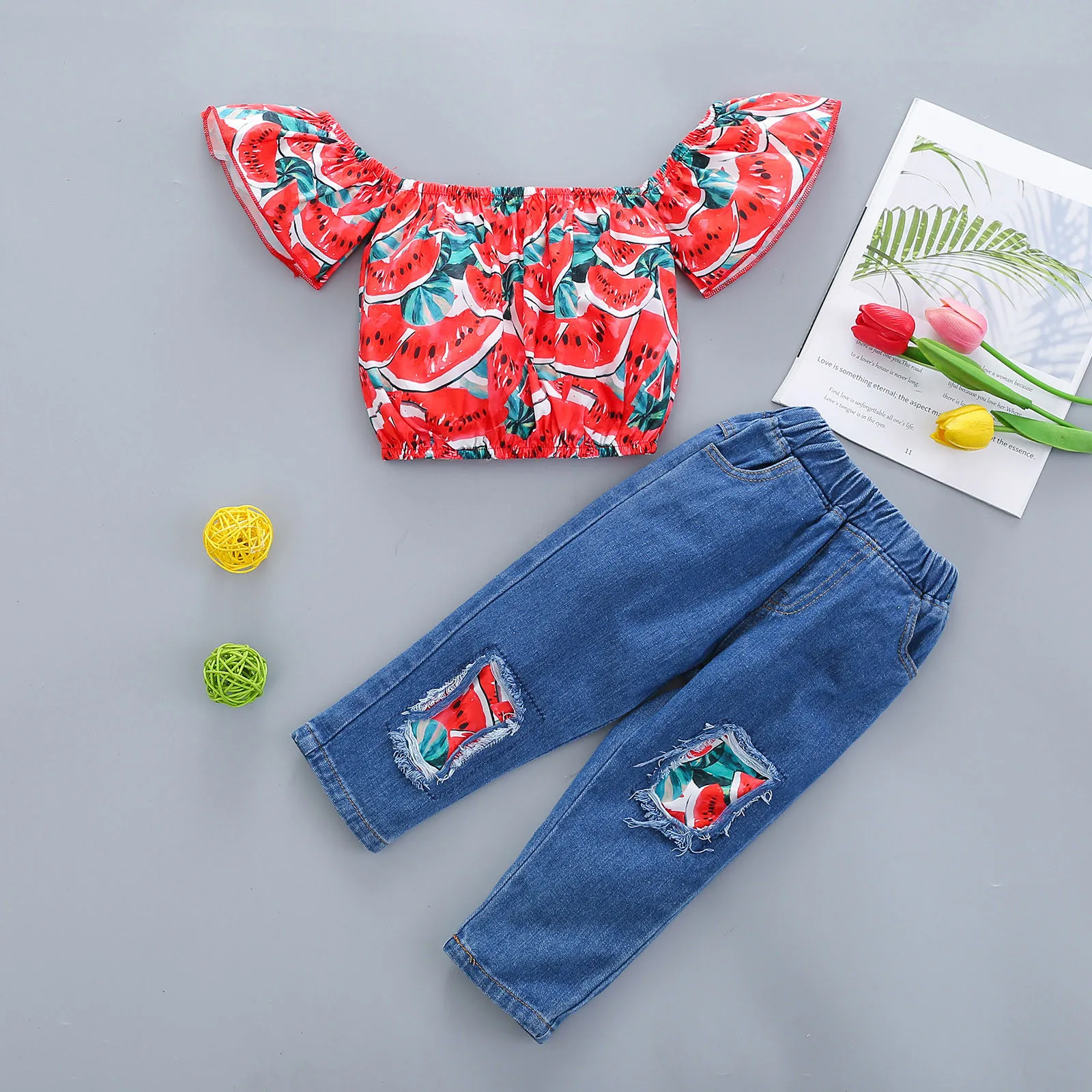 Kids Sweat Outfits Girls Girls Toddler +Ripped Off Sets Fly Shoulder Infant Fruit Baby Tops Jeans Girls Sweatsuit Size 14 16
Kids Sweat Outfits Girls Girls Toddler +Ripped Off Sets Fly Shoulder Infant Fruit Baby Tops Jeans Girls Sweatsuit Size 14 16