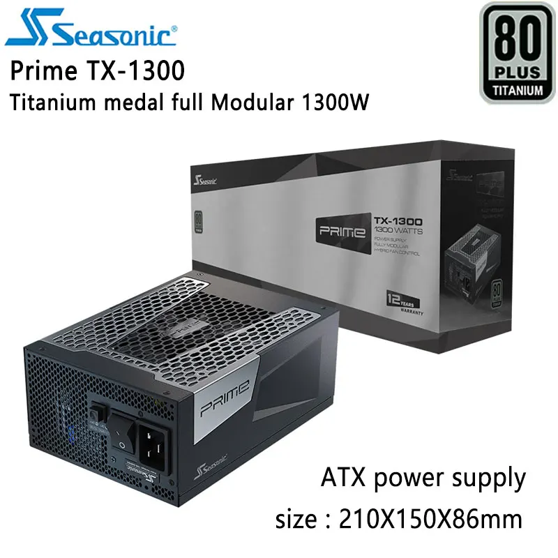 

Seasonic Prime TX1300W ATX Power Supply Titanium Medal Full Module Computer Power Supply 850W/1000W/1300W/1600W