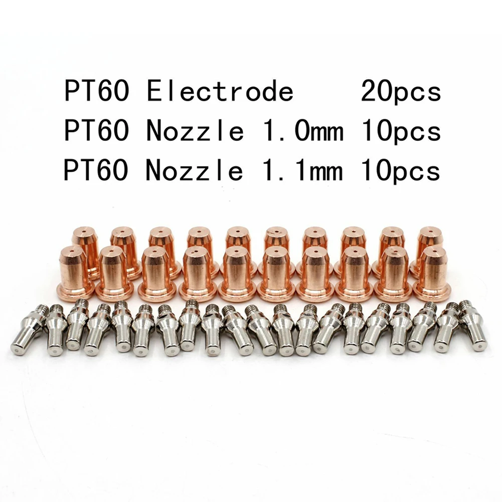 40pcs Plasma Tips 1.0mm 1.1mm Plasma Cutter Electrode 52582 Tips Cup Consumables Kit For IPT-60 PT60 PT40 IPT-40 Torch
40pcs Plasma Tips 1.0mm 1.1mm Plasma Cutter Electrode 52582 Tips Cup Consumables Kit For IPT-60 PT60 PT40 IPT-40 Torch