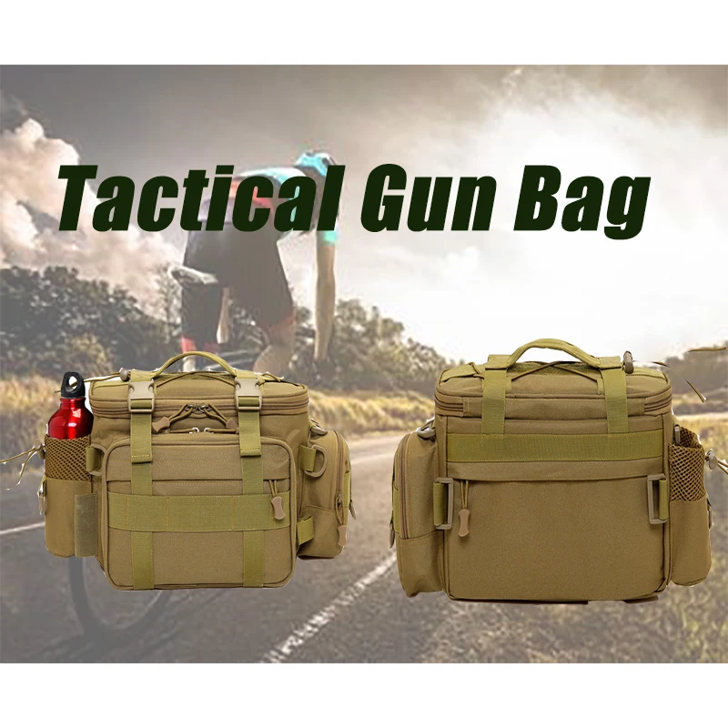 

Тактическая Сумка для оружия, водонепроницаемая сумка для хранения через плечо для активного отдыха, рыбалки, велоспорта, кемпинга, туризма, путешествий, охоты, аксессуары, инструмент
