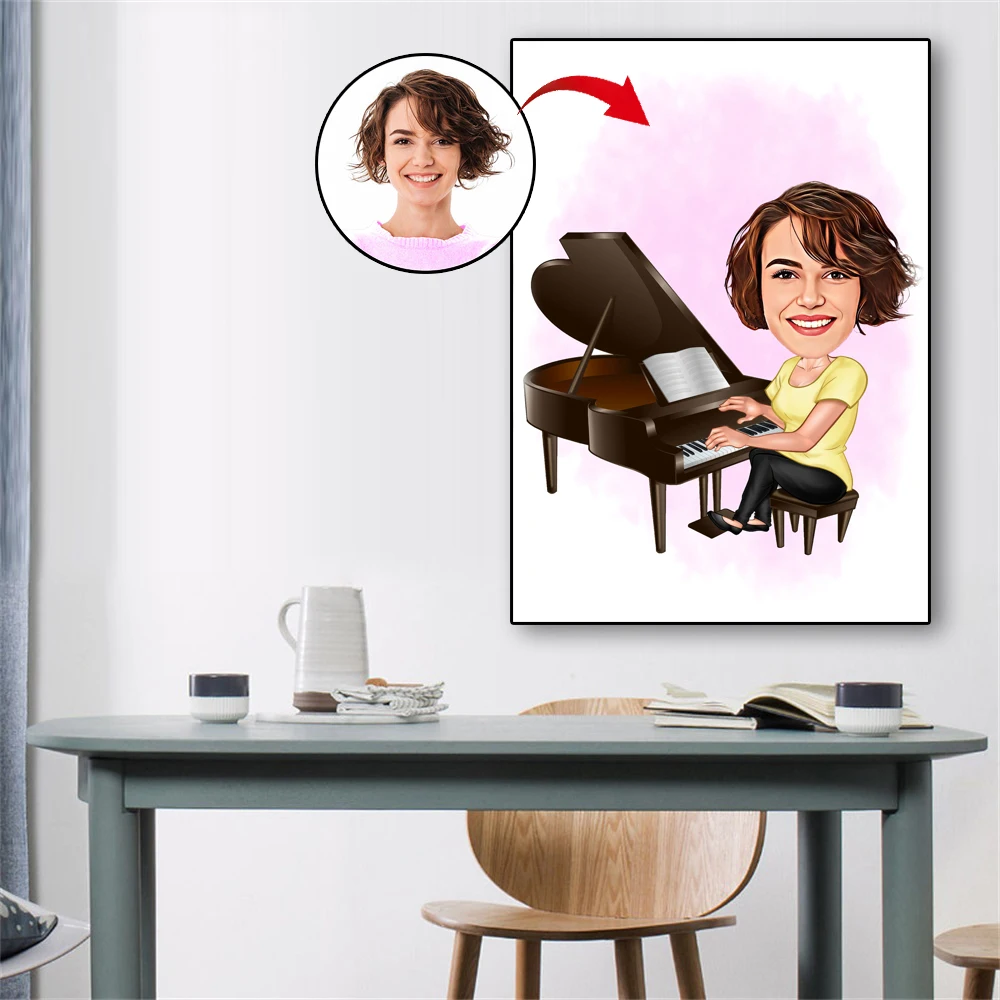 Custom Canvas Portrait Musician Caricature Cartoon Personal Wall Art Poster Funny Musician Caricature Gift for Musician
Custom Canvas Portrait Musician Caricature Cartoon Personal Wall Art Poster Funny Musician Caricature Gift for Musician