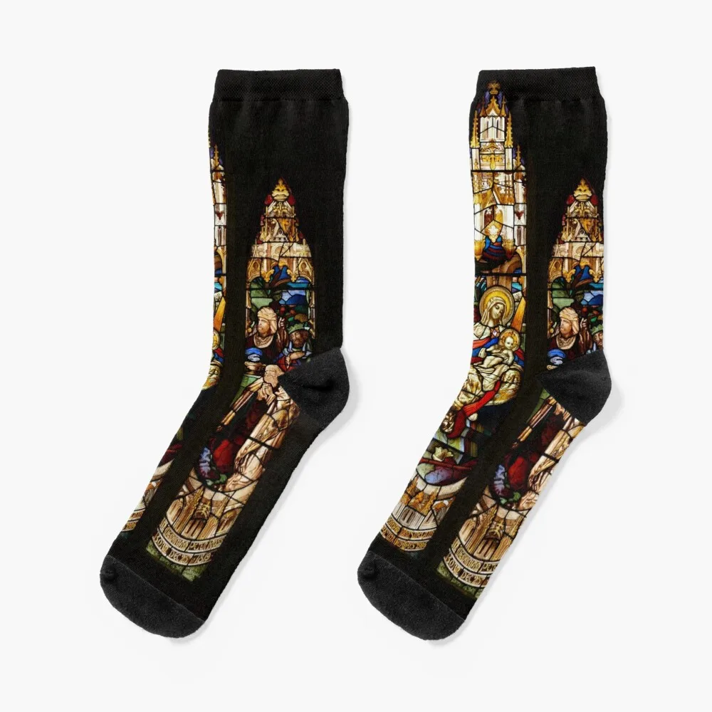 

Stained Glass Windows Socks essential halloween socks Socks Girl Men's