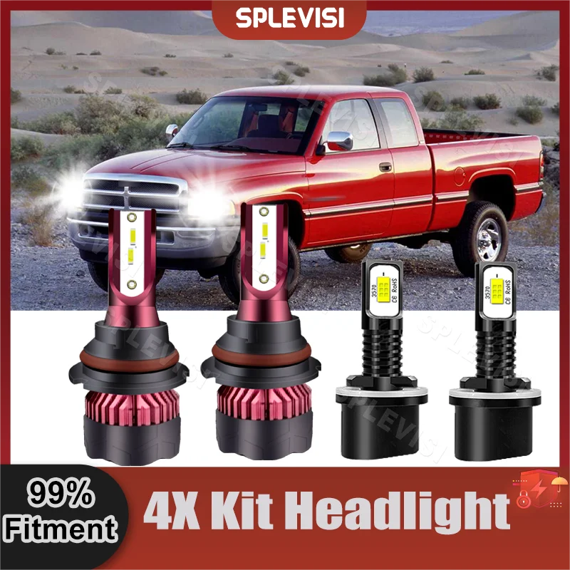 Replace Combined Headlight High Beam Low Beam Foglamp 9007+880 For Dodge Ram 1500 2500 3500 Car Light Bulbs 9V-36V CSP Chips
Replace Combined Headlight High Beam Low Beam Foglamp 9007+880 For Dodge Ram 1500 2500 3500 Car Light Bulbs 9V-36V CSP Chips