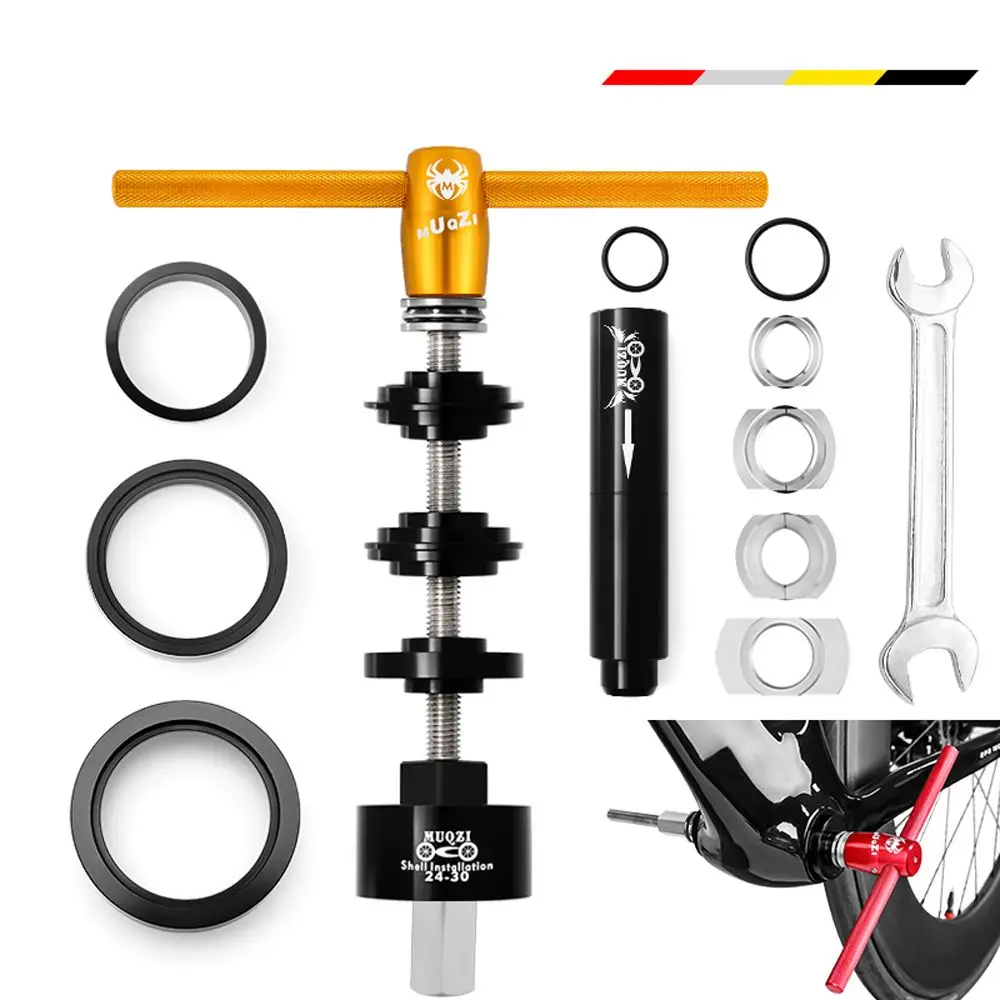 Tools Kit Disassembly Tool Bottom Bracket Install Removal Kit Install Removal Tool Bearing Press Tool Headset Press-in Tool
Tools Kit Disassembly Tool Bottom Bracket Install Removal Kit Install Removal Tool Bearing Press Tool Headset Press-in Tool