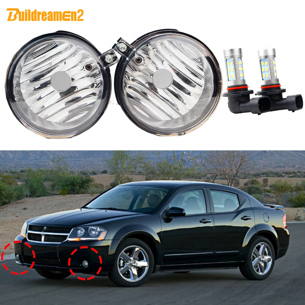 Car Driver + Passenger Fog Light Assembly Lampshade + 3030 LED Bulbs White 2 Pieces For Dodge Avenger 2008 2009 2010
Car Driver + Passenger Fog Light Assembly Lampshade + 3030 LED Bulbs White 2 Pieces For Dodge Avenger 2008 2009 2010