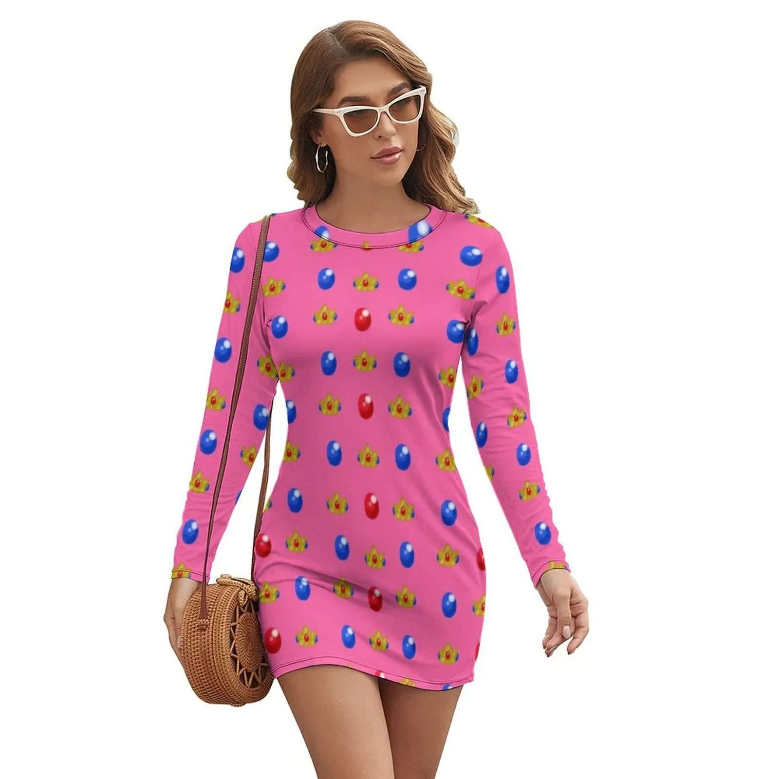 Peachy Princess Pattern Long-sleeved Dress womans clothing bandage dress Clothing
Peachy Princess Pattern Long-sleeved Dress womans clothing bandage dress Clothing