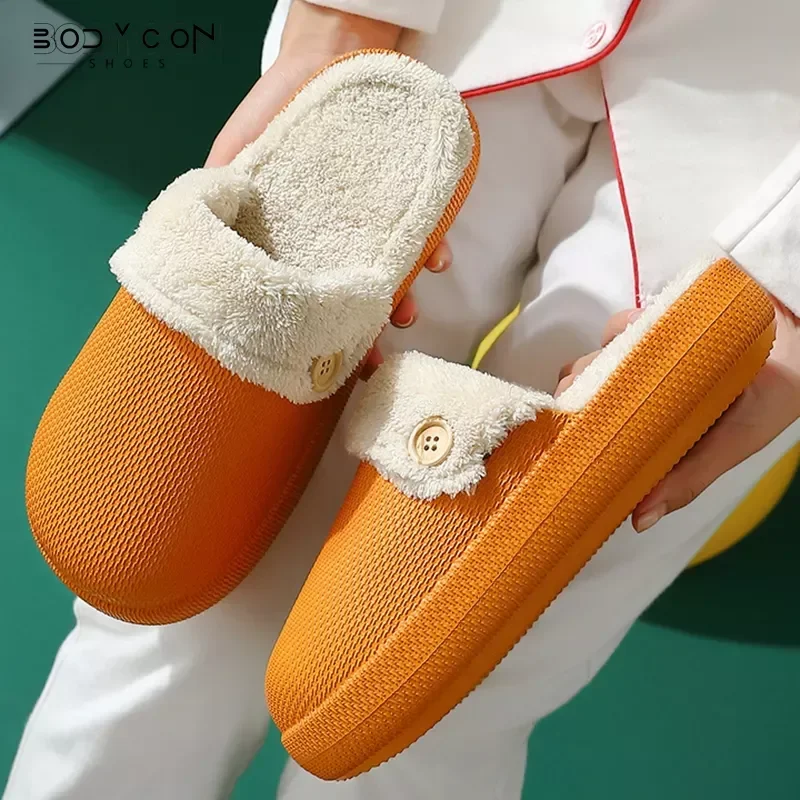 Women Men Platform Slippers Warm Plush Waterproof Shoes Lovers Indoor Slipper Removable Pad Thick Sole Female Male Home Slides
Women Men Platform Slippers Warm Plush Waterproof Shoes Lovers Indoor Slipper Removable Pad Thick Sole Female Male Home Slides