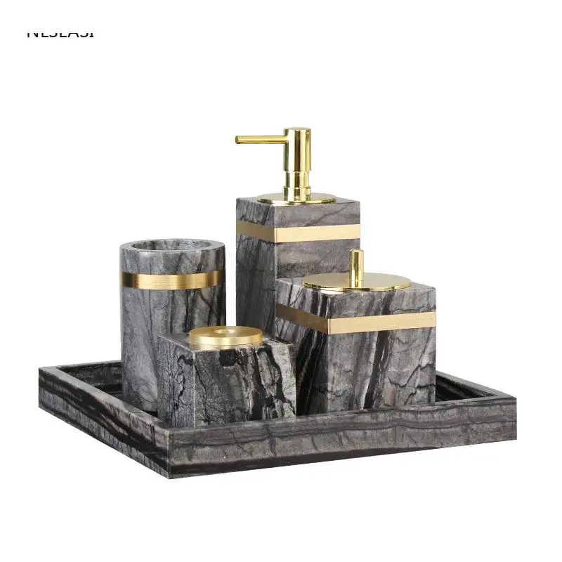 European Light Luxury Marble Bathroom Supplies Lotion Bottle Toothbrush Cup Toothbrush Holder Cotton Swab Box Bath Accessories
European Light Luxury Marble Bathroom Supplies Lotion Bottle Toothbrush Cup Toothbrush Holder Cotton Swab Box Bath Accessories