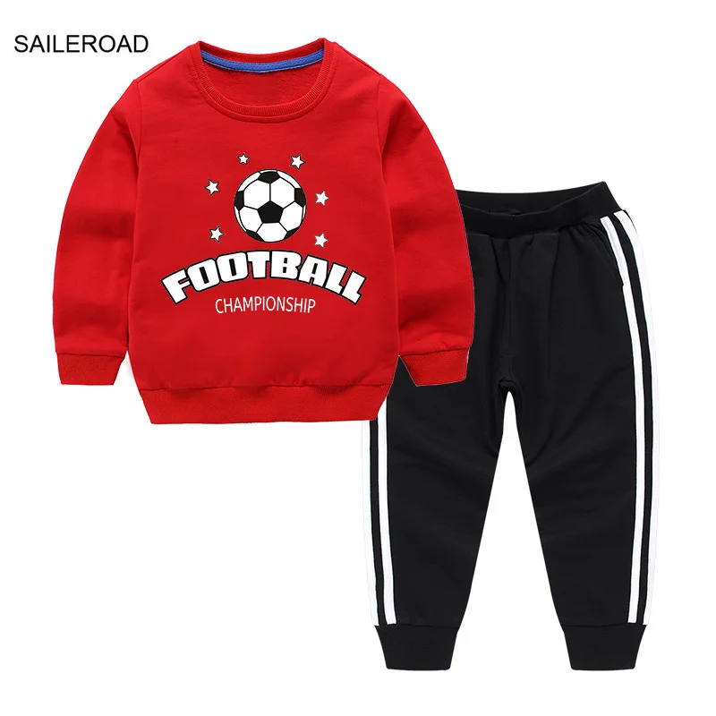SAILEROAD 2022 Autumn Children's Clothing Boy Footballs Sweatershirts+Pants Kids Long Sleeves Clothing Set Teens Tracksuit
SAILEROAD 2022 Autumn Children's Clothing Boy Footballs Sweatershirts+Pants Kids Long Sleeves Clothing Set Teens Tracksuit