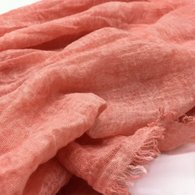 

Женский шарф с перекрестными краями, однотонный хлопковый шарф с разрезом сбоку и закрытым носком, Прямая поставка