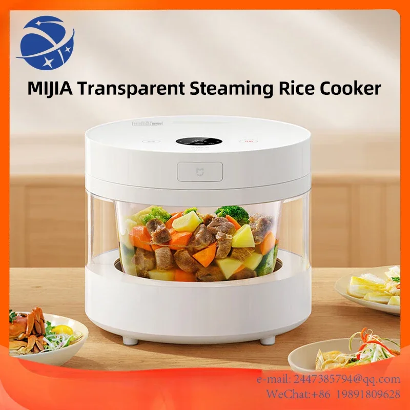 YunyiXIAOMI MIJIA Transparent Steaming Rice Cooker 4L Electrical Pressure Cooker Household Multifunctional Kitchen Appliances
YunyiXIAOMI MIJIA Transparent Steaming Rice Cooker 4L Electrical Pressure Cooker Household Multifunctional Kitchen Appliances