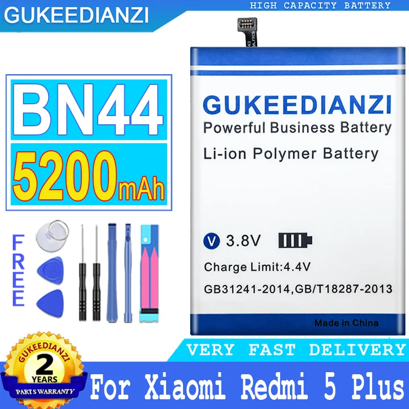 5200mAh High Capacity Battery For Xiaomi Mi Redmi 5 plus Redrice 5 Plus Redmi5 plus Redrice5 Plus Mobile Phone Batteries
5200mAh High Capacity Battery For Xiaomi Mi Redmi 5 plus Redrice 5 Plus Redmi5 plus Redrice5 Plus Mobile Phone Batteries