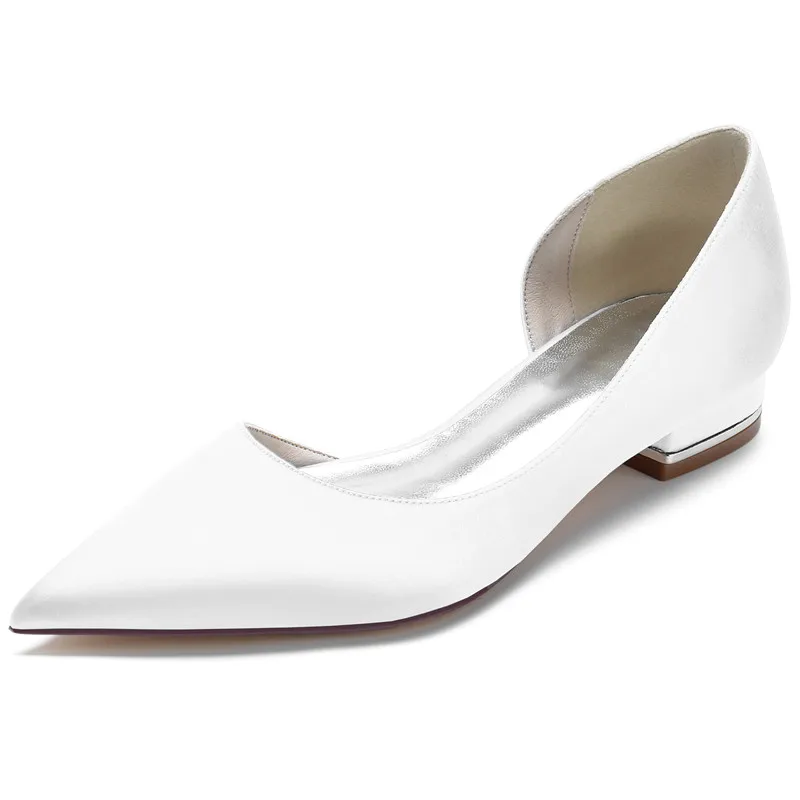 Satin Wedding Flats Shoes Women Pointed Toe Slip-on Women Flat Sandals for Bridesmaids/Prom/Evening/Engagement/Cocktail
Satin Wedding Flats Shoes Women Pointed Toe Slip-on Women Flat Sandals for Bridesmaids/Prom/Evening/Engagement/Cocktail