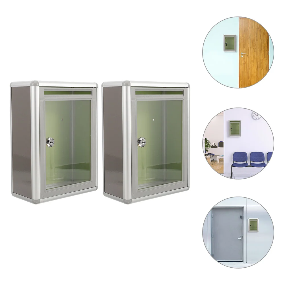 Wall Mount Suggestion Boxes 2Pcs Post Box Metal Mailbox Lock Fundraising Donation Box Collection Box Ballot Box Locking Letter
Wall Mount Suggestion Boxes 2Pcs Post Box Metal Mailbox Lock Fundraising Donation Box Collection Box Ballot Box Locking Letter