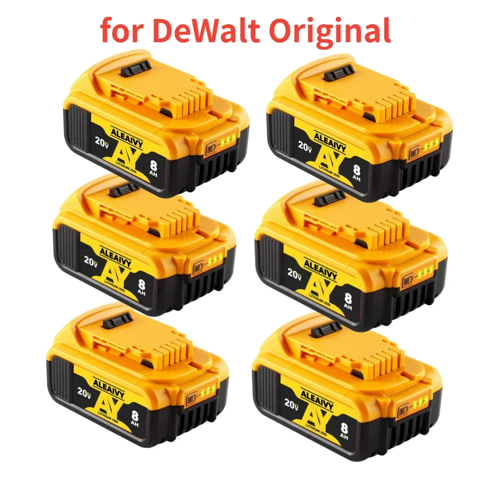 

20V 6Ah MAX Lithium Battery Power Tool Replacement for DeWalt DCB184 DCB181 DCB182 DCB200 20V 6A 8A 12A 18V 20V Lithium Battery