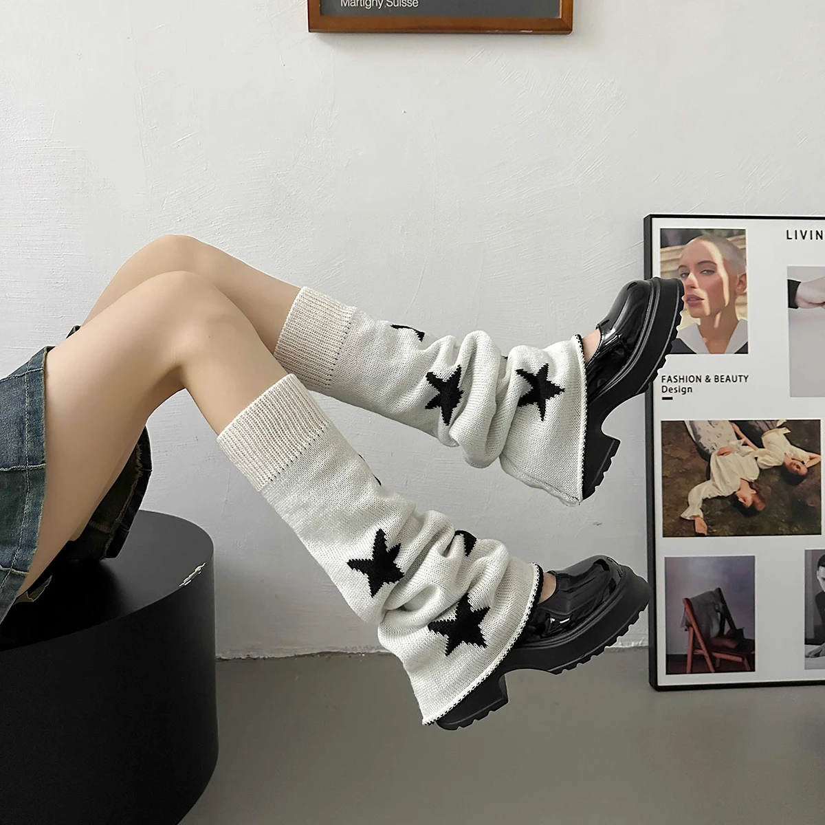 Fashion JK Y2k Socks For Women Simple Knitted Calf Socks Japanese Korea Asian Y2k Style Leg Covers Protector Stocking
Fashion JK Y2k Socks For Women Simple Knitted Calf Socks Japanese Korea Asian Y2k Style Leg Covers Protector Stocking