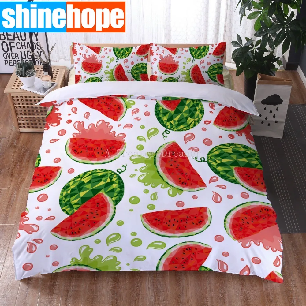 3D Children Cartoon Watermelon Pineapple Print Cute Duvet Cover Bedclothes Comfortable Fruit Bed Single Size Set
3D Children Cartoon Watermelon Pineapple Print Cute Duvet Cover Bedclothes Comfortable Fruit Bed Single Size Set