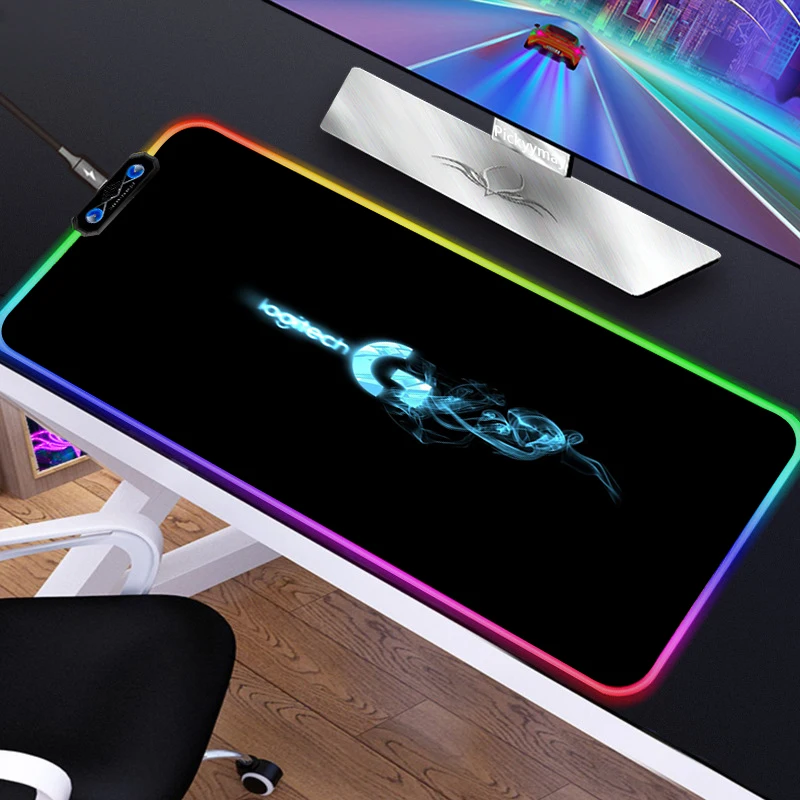 Коврик для мыши Logitech со светодиодной подсветкой RGB, большой размер XXL, геймерский Противоскользящий резиновый коврик, игровые коврики с USB дл...
Коврик для мыши Logitech со светодиодной подсветкой RGB, большой размер XXL, геймерский Противоскользящий резиновый коврик, игровые коврики с USB дл...