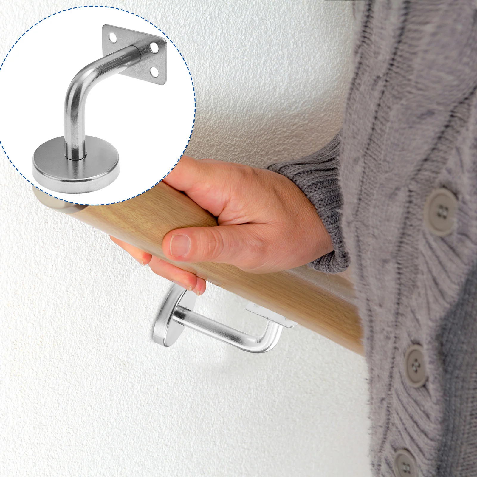 3/5 PCS Stainless Steel Handrail Wall Mounted Brackets Supports Handrail Bracket Stair Rail Bracket Handrail Support For Stair
3/5 PCS Stainless Steel Handrail Wall Mounted Brackets Supports Handrail Bracket Stair Rail Bracket Handrail Support For Stair