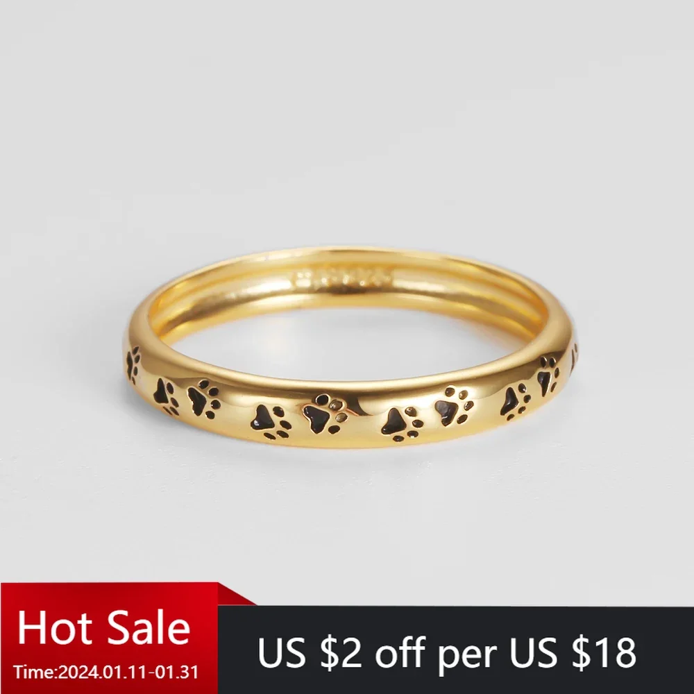 925 silver original Cute Cat Claw Dog Footprint Ring Elegant Bride Proposal Engagement Wedding Band Gifts Trendy Jewelry
925 silver original Cute Cat Claw Dog Footprint Ring Elegant Bride Proposal Engagement Wedding Band Gifts Trendy Jewelry