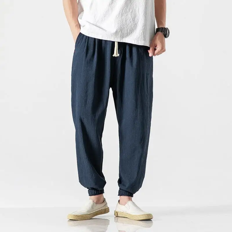 Men Cotton Linen Sweatpants Trousers Chinese Style Jogger Pants Men Casual Lightweight Spring Summer Men Joggers
Men Cotton Linen Sweatpants Trousers Chinese Style Jogger Pants Men Casual Lightweight Spring Summer Men Joggers