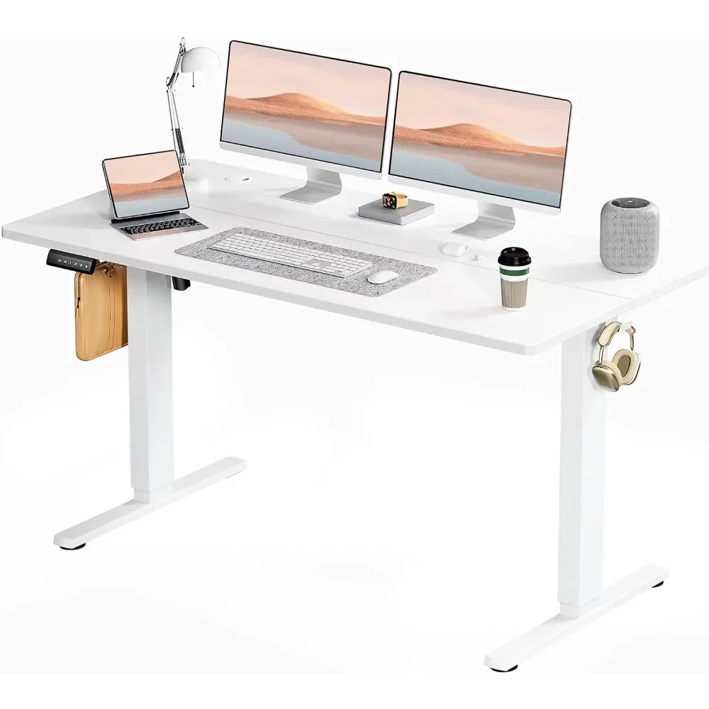 Electric Standing Desk, 55 x 24 Inch Ergonomic Adjustable Desk Stand with Memory Preset, Modern Style, Suitable for Office,White
Electric Standing Desk, 55 x 24 Inch Ergonomic Adjustable Desk Stand with Memory Preset, Modern Style, Suitable for Office,White