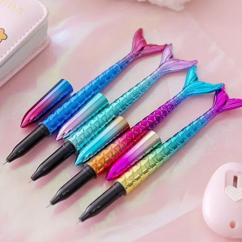 2pcs Colorful Mermaid Shape Gel Pens Smooth Writing 0.5mm Black Ink Needle Pens Kids Gift Korean Stationery Office Supplies
2pcs Colorful Mermaid Shape Gel Pens Smooth Writing 0.5mm Black Ink Needle Pens Kids Gift Korean Stationery Office Supplies