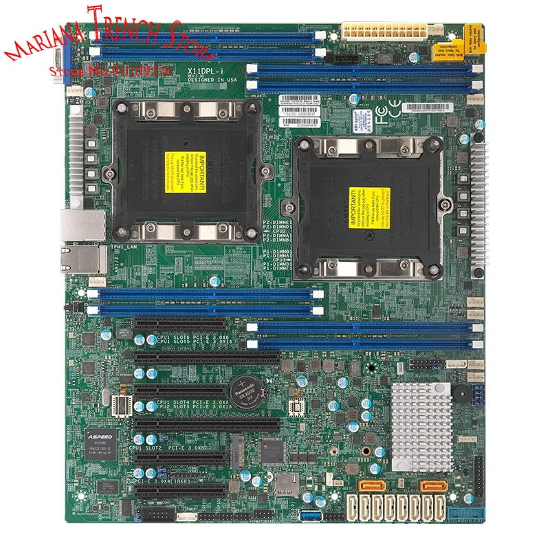 

X11DPL-i for Supermicro Dual Socket LGA-3647 Motherboard Xeon Scalable Processors DDR4 10 SATA3 (6 Gbps) Ports RAID 0,1,5,10