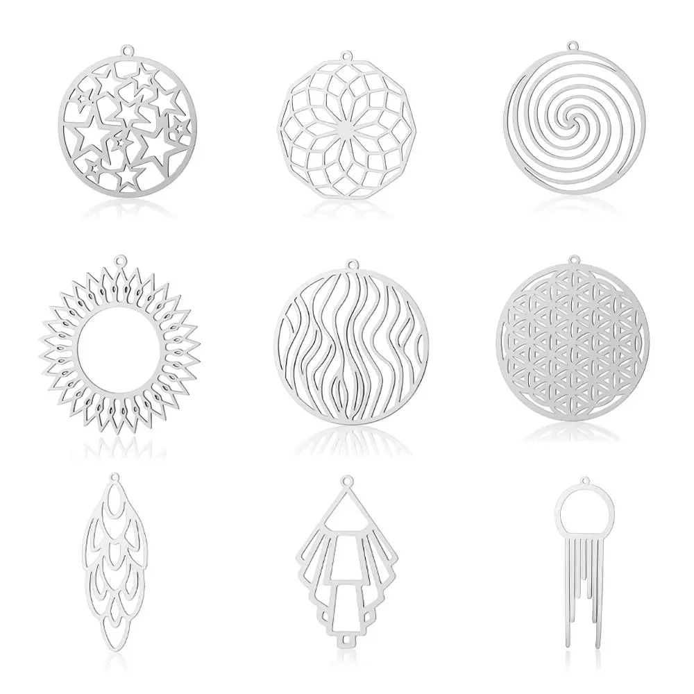 3pcs/lot Stainless Steel Round Hollow Star DIY Charm Pendant Wholesale Screw Thread Jewelry Finding Earring Making Top Quality
3pcs/lot Stainless Steel Round Hollow Star DIY Charm Pendant Wholesale Screw Thread Jewelry Finding Earring Making Top Quality