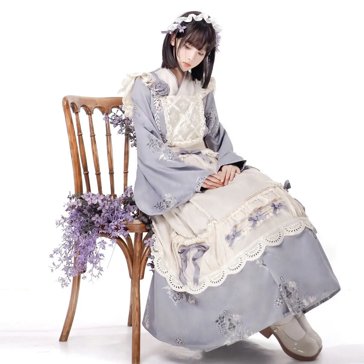 Lolita Long Sleeve Dress Elegant Maid Set 2 Fairytale Princess Dresses Daily Cute Spring 2024
Lolita Long Sleeve Dress Elegant Maid Set 2 Fairytale Princess Dresses Daily Cute Spring 2024