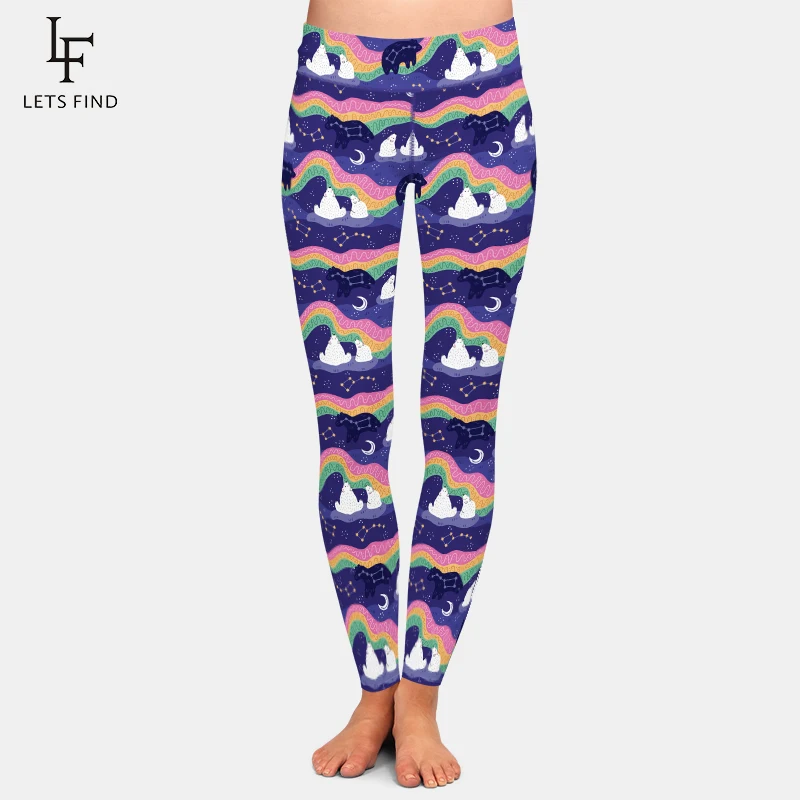Женские леггинсы для фитнеса LETSFIND с высокой талией и 3D-принтом в виде звездного неба и полярного медведя 
Женские леггинсы для фитнеса LETSFIND с высокой талией и 3D-принтом в виде звездного неба и полярного медведя