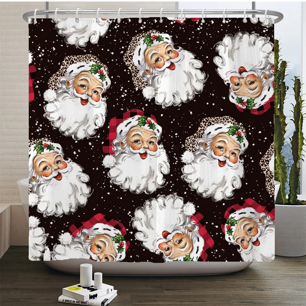 Winter Christmas Shower Curtain Set Kids Santa Claus Theme Shower Curtain Decor Xmas Tree Fireplace Pattern Bathroom Decorations
Winter Christmas Shower Curtain Set Kids Santa Claus Theme Shower Curtain Decor Xmas Tree Fireplace Pattern Bathroom Decorations