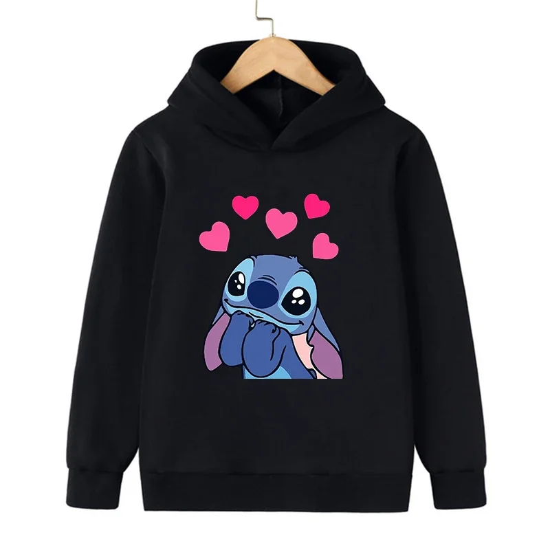 

Disney Stitch Cartoon Manga Funny Anime Hoodie Children Clothes Kid Girl Boy Lilo and Stitch Sweatshirt Hoody Baby Casual Top