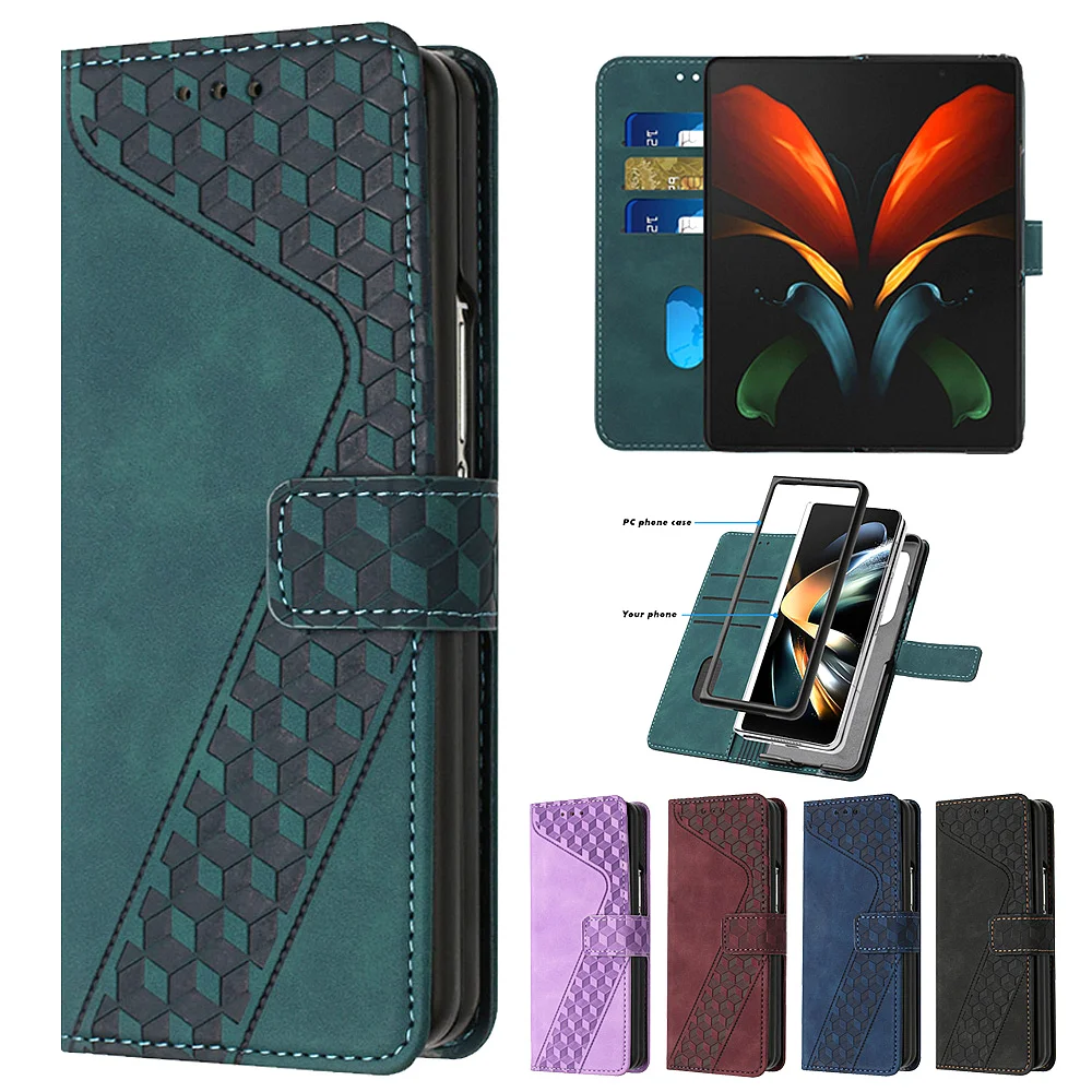 Wallet Case for Samsung Galaxy Z Fold 3 Embossed 3D Geometric PU Leather Flip Cover Funda for Galaxy Z Fold 4
Wallet Case for Samsung Galaxy Z Fold 3 Embossed 3D Geometric PU Leather Flip Cover Funda for Galaxy Z Fold 4