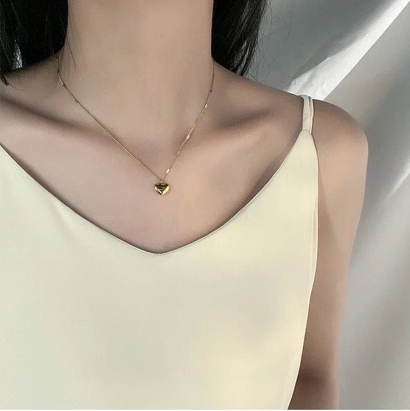 UMQ 316L Stainless Steel Gold Color Love Heart Necklaces For Women Chokers 2024Trend Fashion Festival Party Gift Jewelry
UMQ 316L Stainless Steel Gold Color Love Heart Necklaces For Women Chokers 2024Trend Fashion Festival Party Gift Jewelry