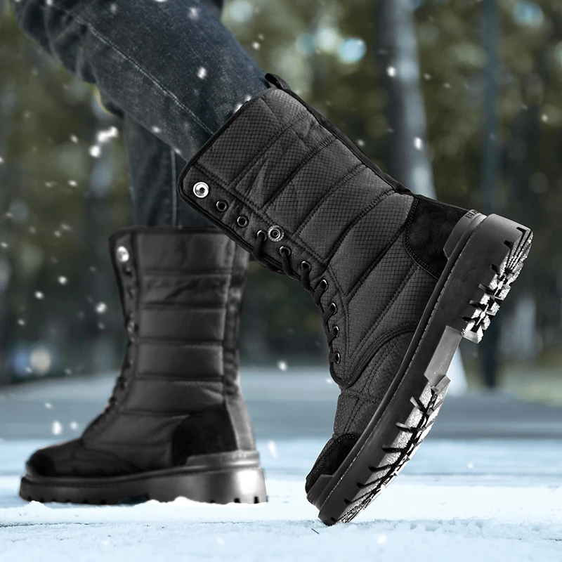 Winter New Style Men's Snow Boots Casual High Profile Thick Plush Warm Cotton Boots Outdoor Sneakers Shoes Anti Slip Work Boots
Winter New Style Men's Snow Boots Casual High Profile Thick Plush Warm Cotton Boots Outdoor Sneakers Shoes Anti Slip Work Boots