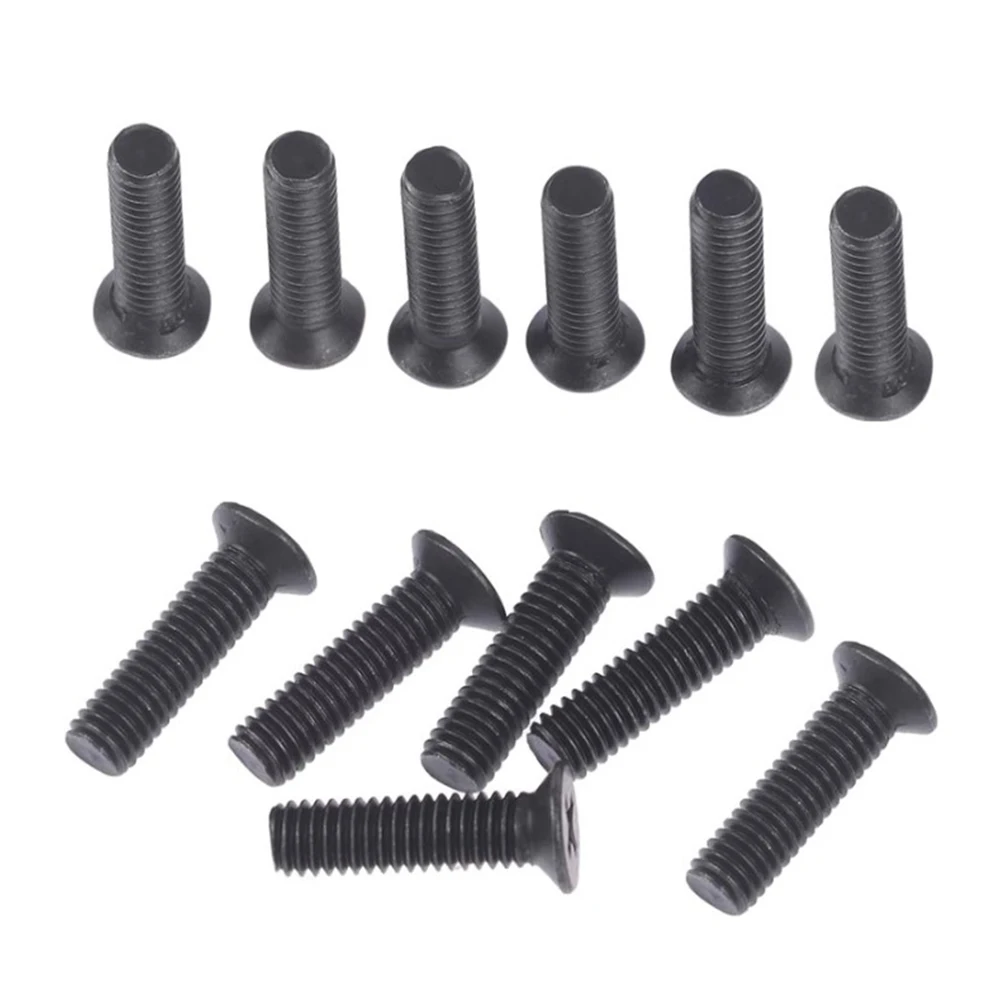 

6pcs Metal Fixing Screws M5/M6 22mm Left Hand Thread For UNF Drill Chuck Shank Adapter For Electrical Drill Access Countersunk