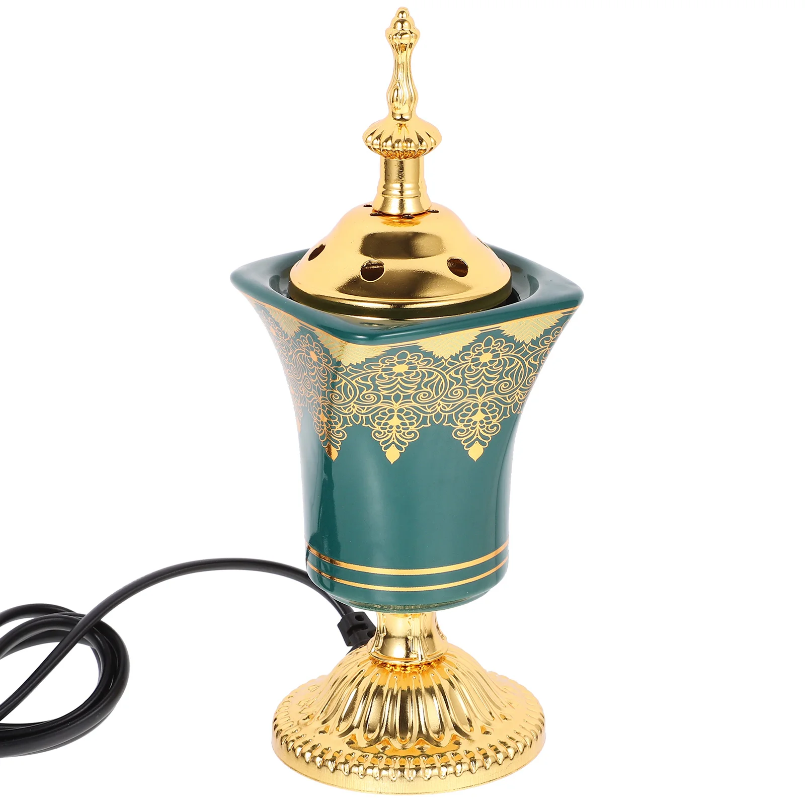 Electric Incense Burner Desktop Electric Censer Plug-In Incense Burner Table Centerpiece Metal Incense Burner US Plug
Electric Incense Burner Desktop Electric Censer Plug-In Incense Burner Table Centerpiece Metal Incense Burner US Plug