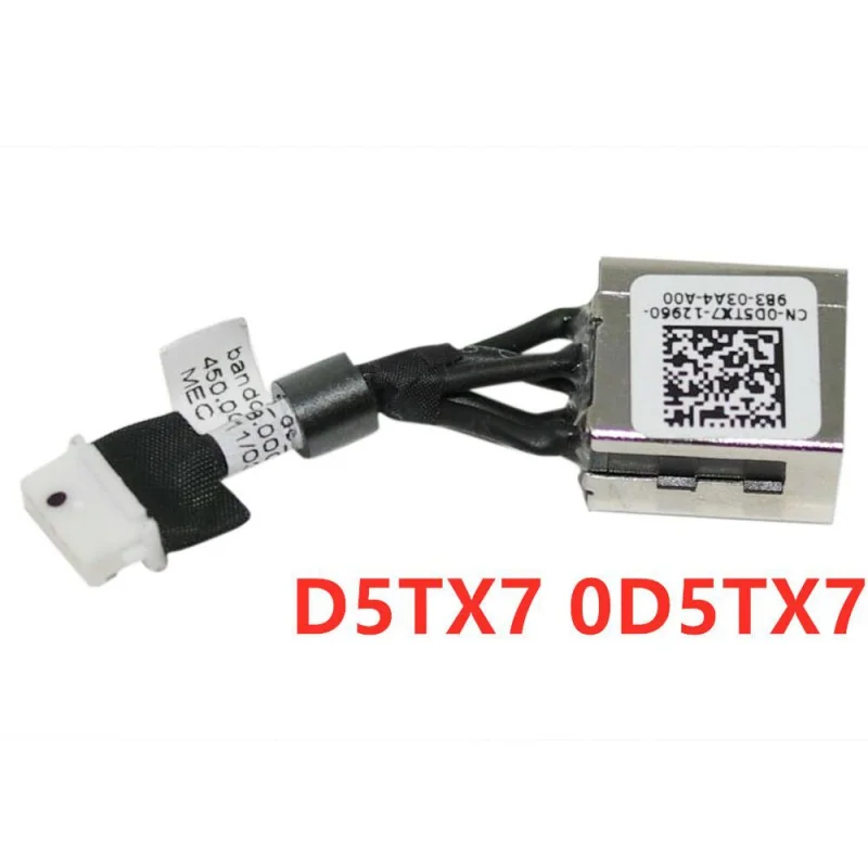 Входной разъем питания постоянного тока с кабелем-D5TX7 0D5TX7 для Dell Latitude 5300
Входной разъем питания постоянного тока с кабелем-D5TX7 0D5TX7 для Dell Latitude 5300
