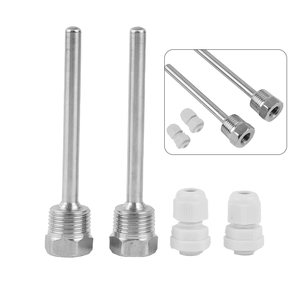 2pcs Temperature Sensor G 1/2\" Thread For Temperature Sensor Immersion Sleeve Pocket Water Tank Protective Shell Solar Accessor
2pcs Temperature Sensor G 1/2\" Thread For Temperature Sensor Immersion Sleeve Pocket Water Tank Protective Shell Solar Accessor
