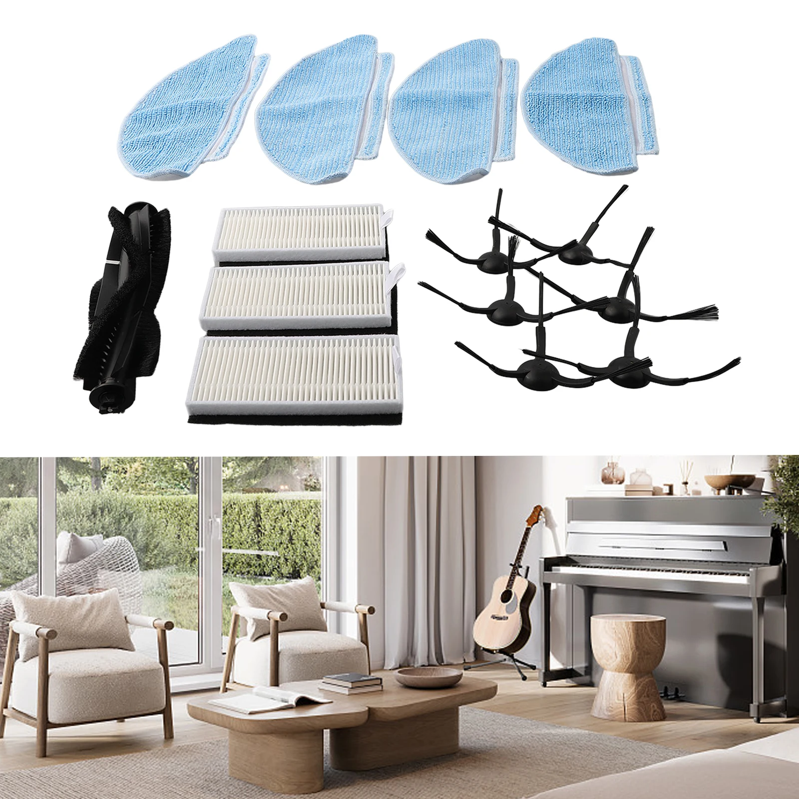 Maintain Optimal Cleaning Ability with For Conga 7490 Eternal Genesis Robot Vacuum Cleaner Parts Mop Pads Filter Side Brush
Maintain Optimal Cleaning Ability with For Conga 7490 Eternal Genesis Robot Vacuum Cleaner Parts Mop Pads Filter Side Brush
