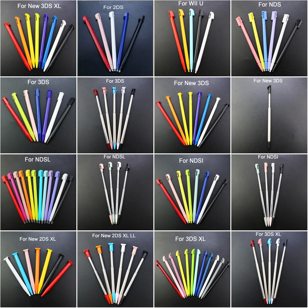 

YUXI Metal Telescopic Stylus Plastic Stylus Touch Screen Pen For NDSL NDSi NDS WIIU 2DS 3DS XL LL New 3DSXL LL New 2DSXL