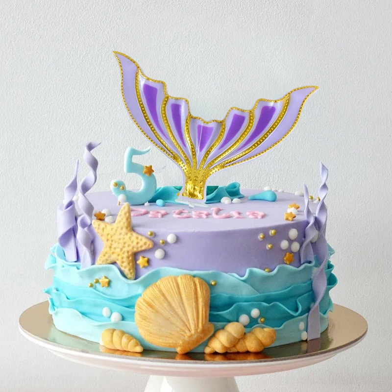 Mermaid Tail Cake Topper for Kids Girls Mermaid Theme Birthday Party Cake DIY Decoration Supplies Baby Shower Cupcake Topper
Mermaid Tail Cake Topper for Kids Girls Mermaid Theme Birthday Party Cake DIY Decoration Supplies Baby Shower Cupcake Topper